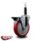 Service Caster 5'' Red Poly Swivel 3/4'' Expanding Stem Caster with Brake SCC-EX20S514-PPUB-RED-PLB-34 - alternate 2